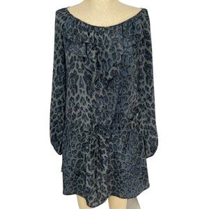 Rebecca Taylor Silk Leopard Print Dress Size 4